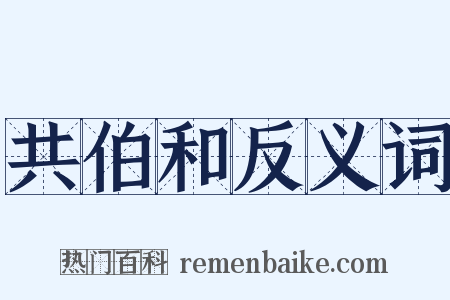 共伯和反义词是什么意思的图片